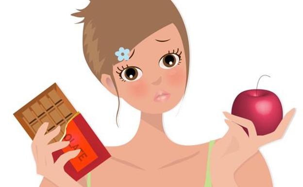 ¿Chocolate o manzana?/