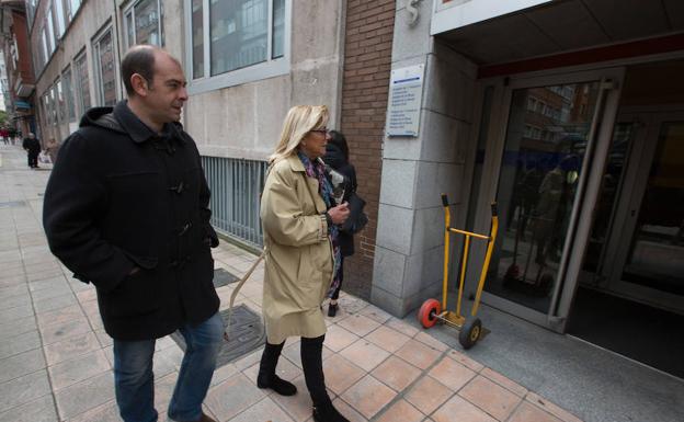 Ana Hevia, a su entrada en loz juzgados el pasado mes de marzo.