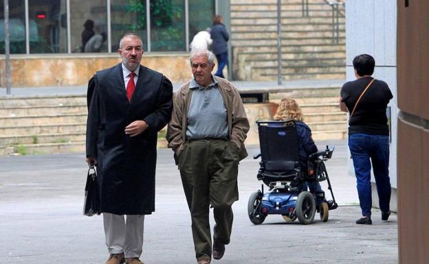 Iglesias Riopedre a su llegada a la Audiencia este martes.
