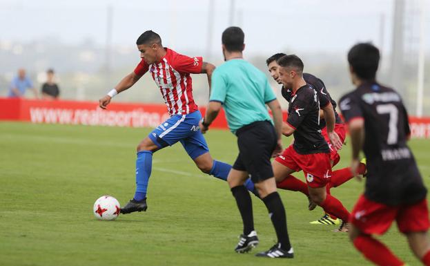 Un momento del partido.