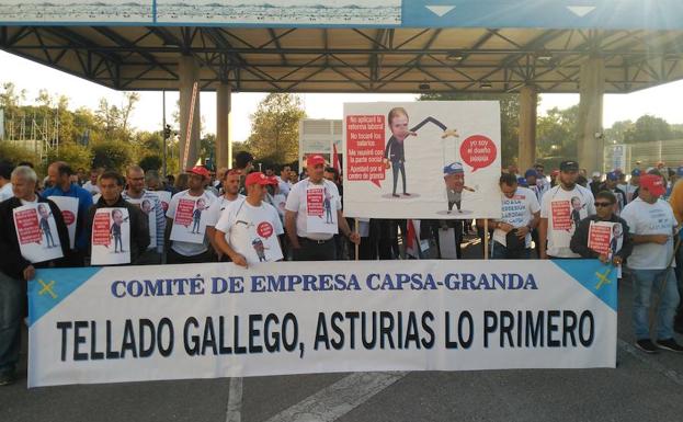 Marcha de los trabajadores de CAPSA hasta Oviedo/Susana San Martín