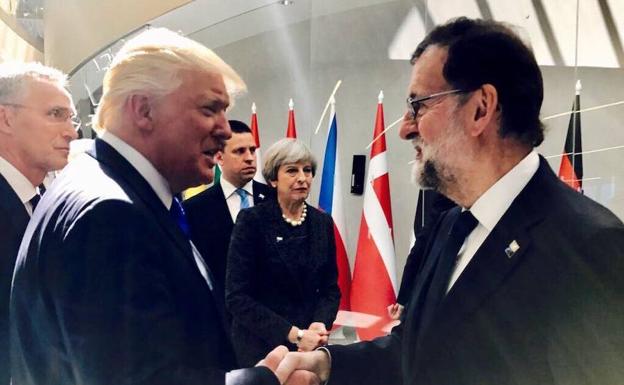 Trump y Rajoy./