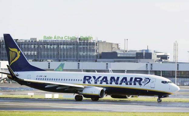 Un avión de Ryanair./Archivo