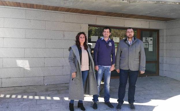 Adrián Barbón, en Degaña.
