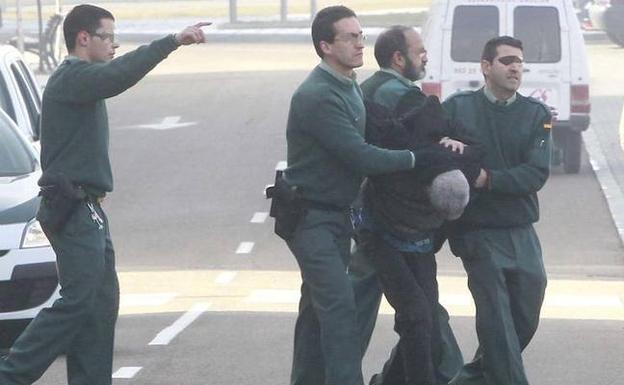 J.M.S.V., cuando fue detenido en Palencia/EL NORTE