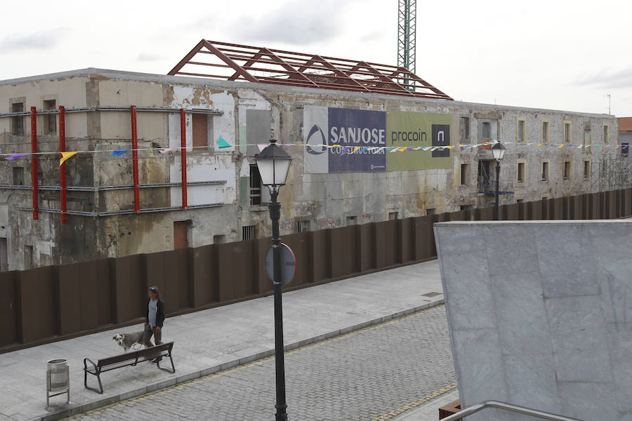Tabacalera. Las obras de consolidación se vieron ralentizadas por la aparición de nuevos restos arqueológicos.