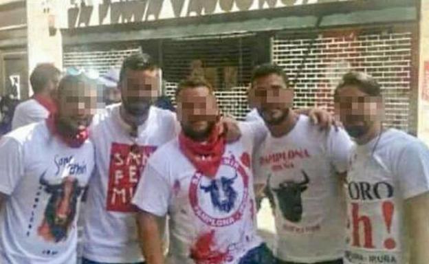 El grupo acusado de la violación en Sanfermines./