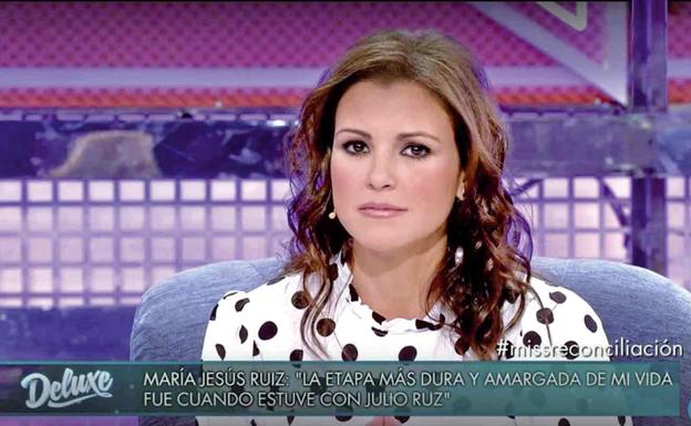 María Jesús Ruiz durante su entrevista en 'Sábado Deluxe'./