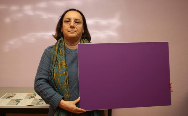 Begoña Piñero, presidenta de la Tertuilia feminista 'Les Comadres'. /PALOMA UCHA.