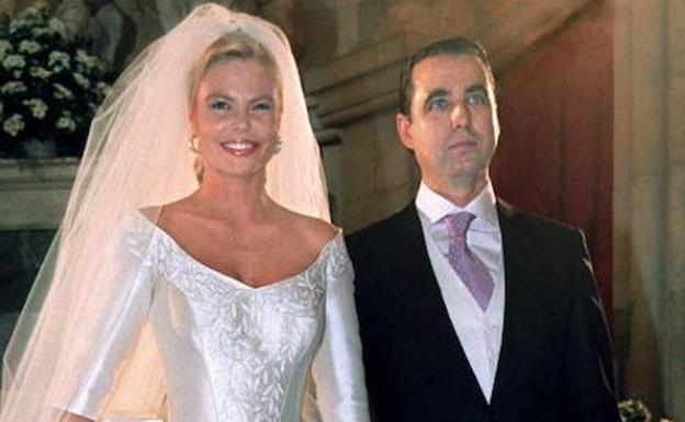 Morgan, el día de su boda con su ya ex esposa Leticia Sabater.
