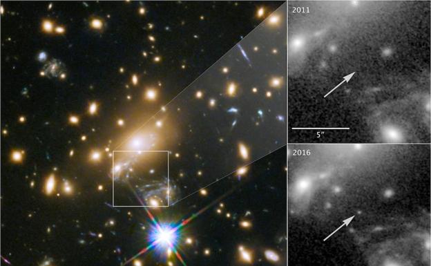 Imagen que señala la localización de ‘Icarus’. /NASA