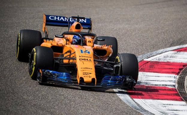 Alonso, durante el Gran Premio de China./AFP