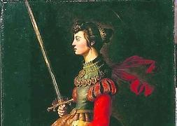 'Santa Catalina'. De Zurbarán, pintada entre 1635 y 1640 y cedida a una exposición de Sevilla./