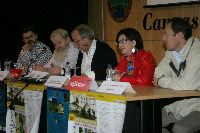 PROGRAMA. Tomasa Arce presidió la presentación. / N. A./