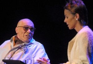 Miguel Ángel Solá y Blanca Oteyza, en una reciente aparición conjunta. / LVA/
