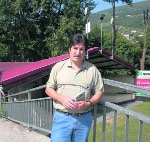 Francisco Álvarez Cadenas, en la bolera. ::
J. M. A./