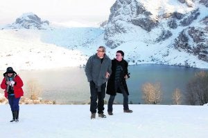 Los Lagos de Covadonga, en una imagen tomada el pasado mes de febrero. ::
NEL ACEBAL/