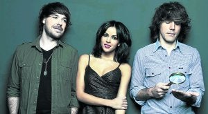 Los tres componentes de El Sueño de Morfeo: DAVID FEITO, RAQUEL DEL ROSARIO Y JUAN LUIS SUÁREZ./