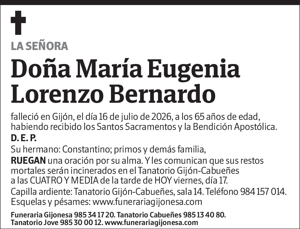 María Eugenia Lorenzo Bernardo