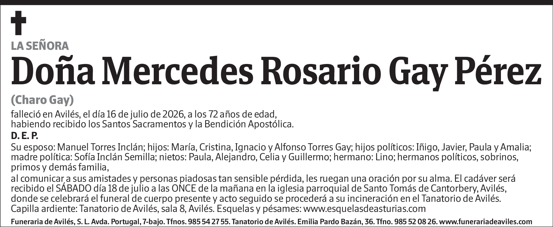 Mercedes Rosario Gay Pérez