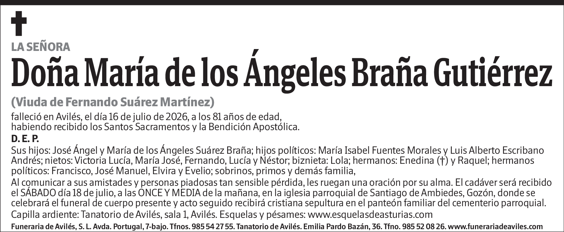 María de los Ángeles Braña Gutiérrez