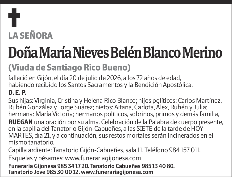 María Nieves Belén Blanco Merino