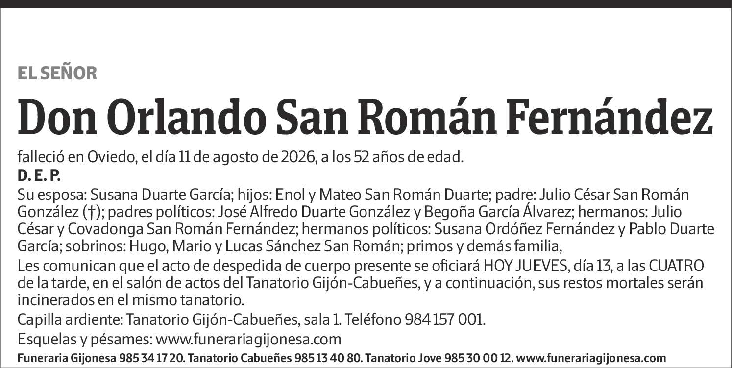 Orlando San Román Fernández