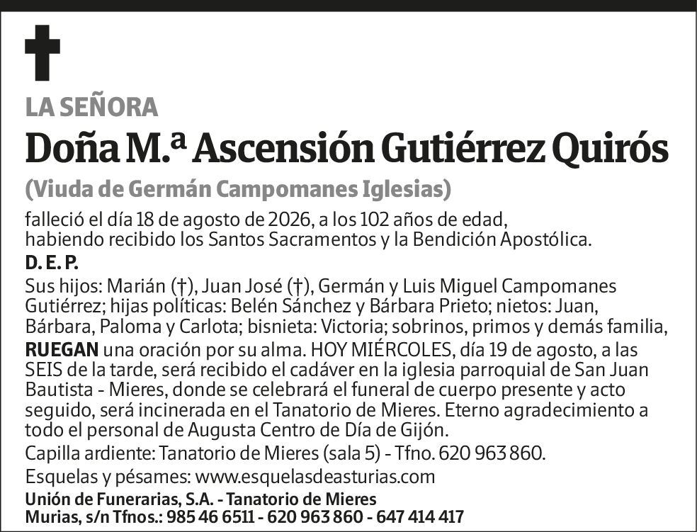 María Ascensión Gutiérrez Quirós