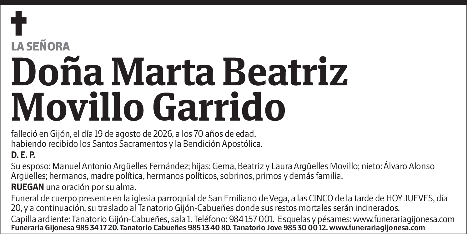 Marta Beatriz Movillo Garrido