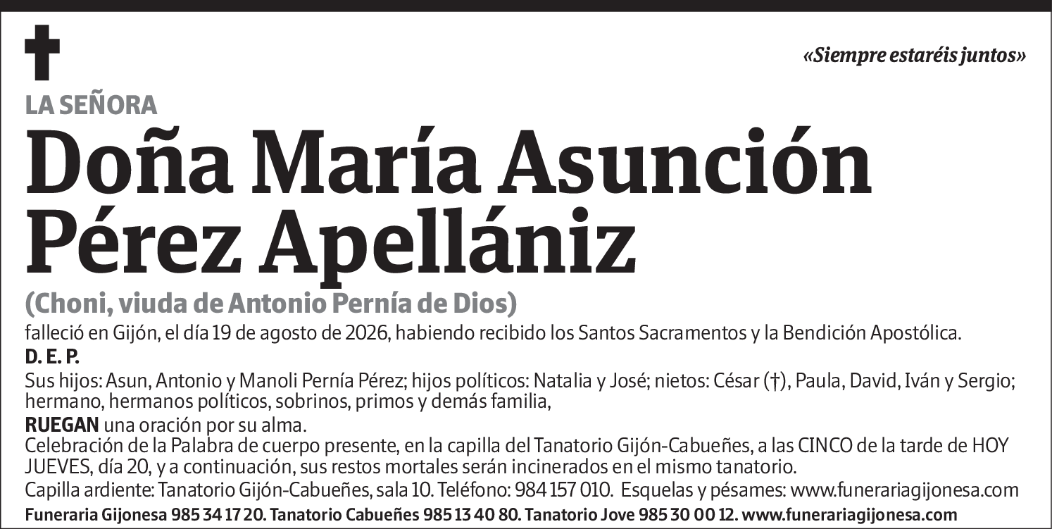 María Asunción Pérez Apellaniz