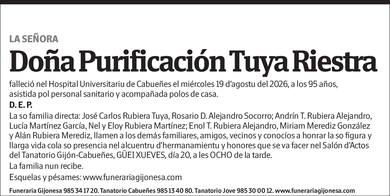 Purificación Tuya Riestra