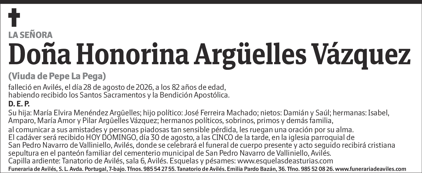 Honorina Argüelles Vázquez
