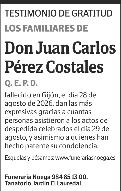 Juan Carlos Pérez Costales