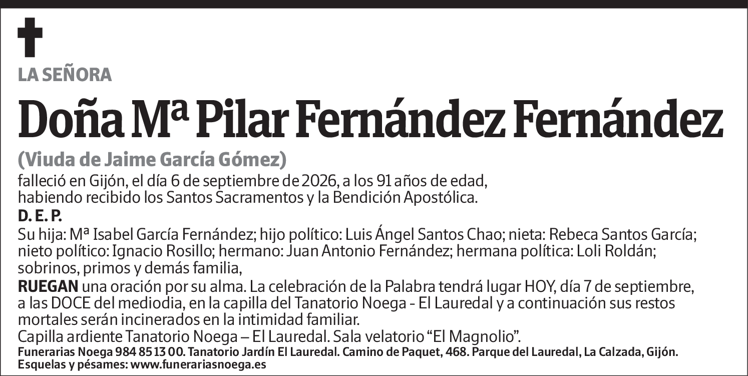 Mª Pilar Fernández Fernández
