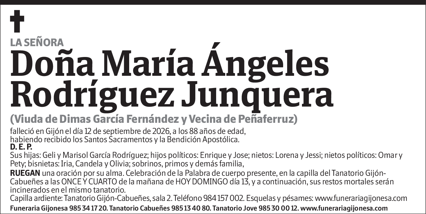 María Ángeles Rodríguez Junquera