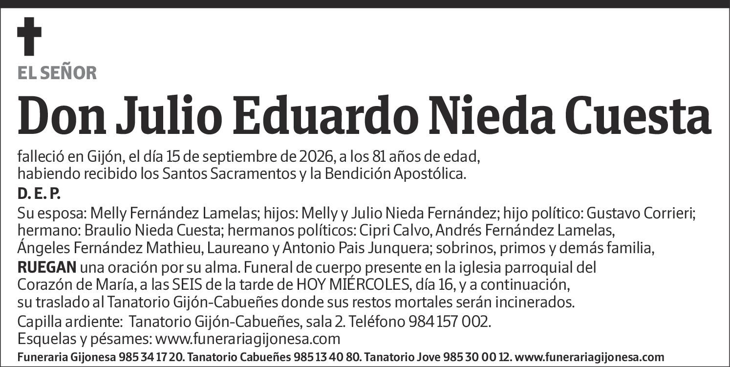 Julio Eduardo Nieda Cuesta
