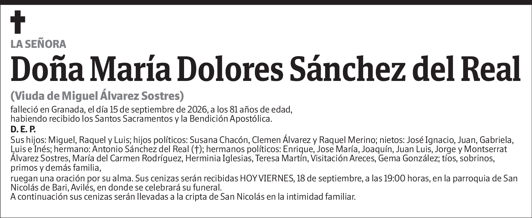 María Dolores Sánchez del Real