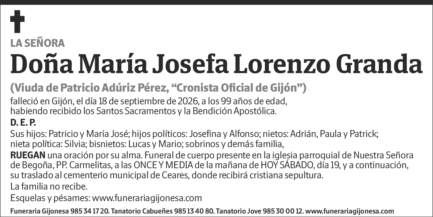 María Josefa Lorenzo Granda