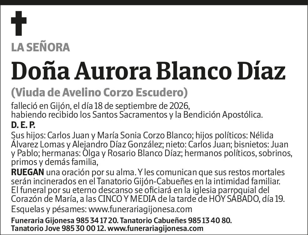 Aurora Blanco Diaz