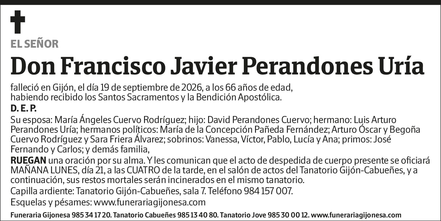 Francisco Javier Perandones Uría