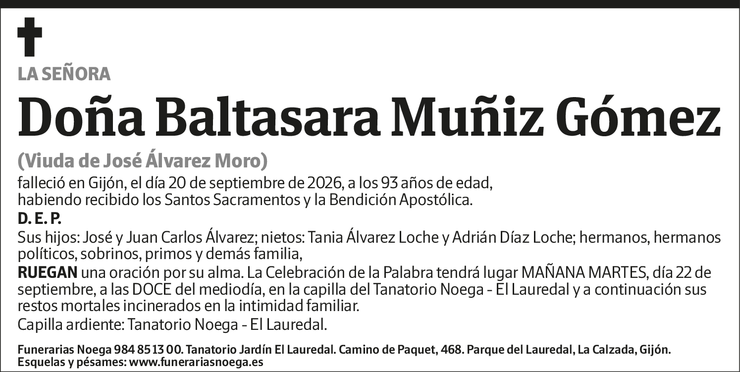 Baltasara Muñiz Gómez