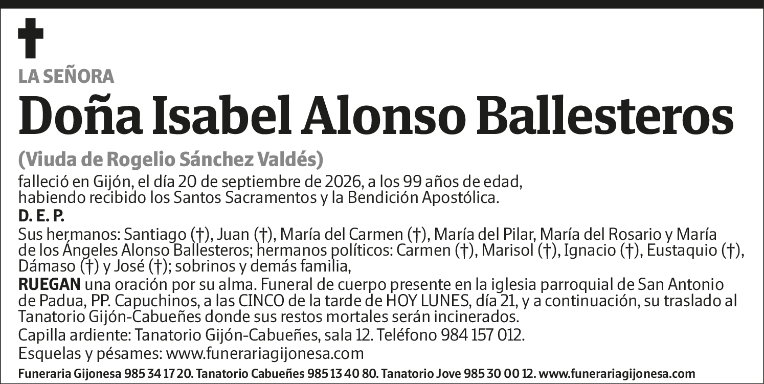 Isabel Alonso Ballesteros