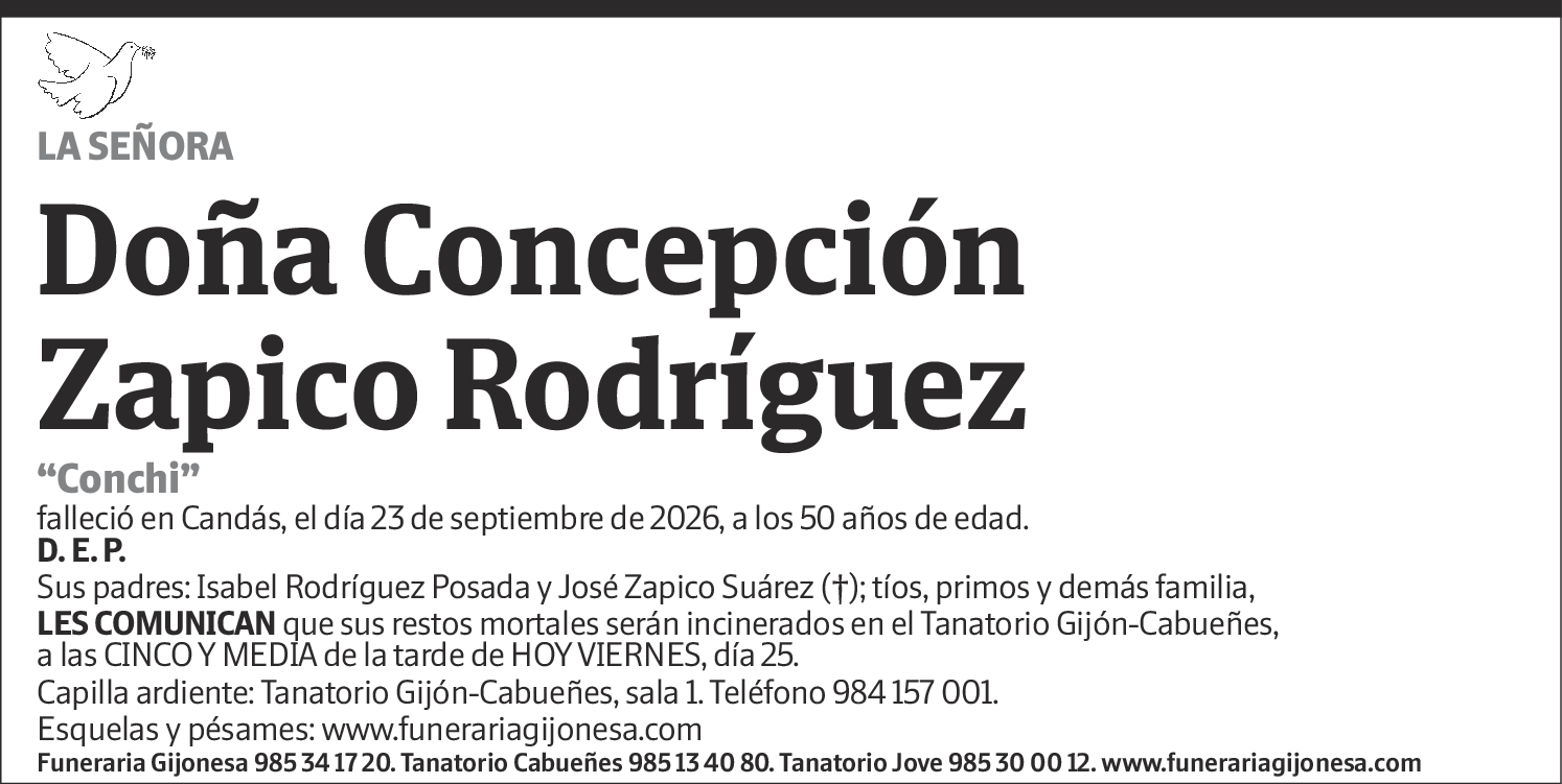 Concepción Zapico Rodríguez