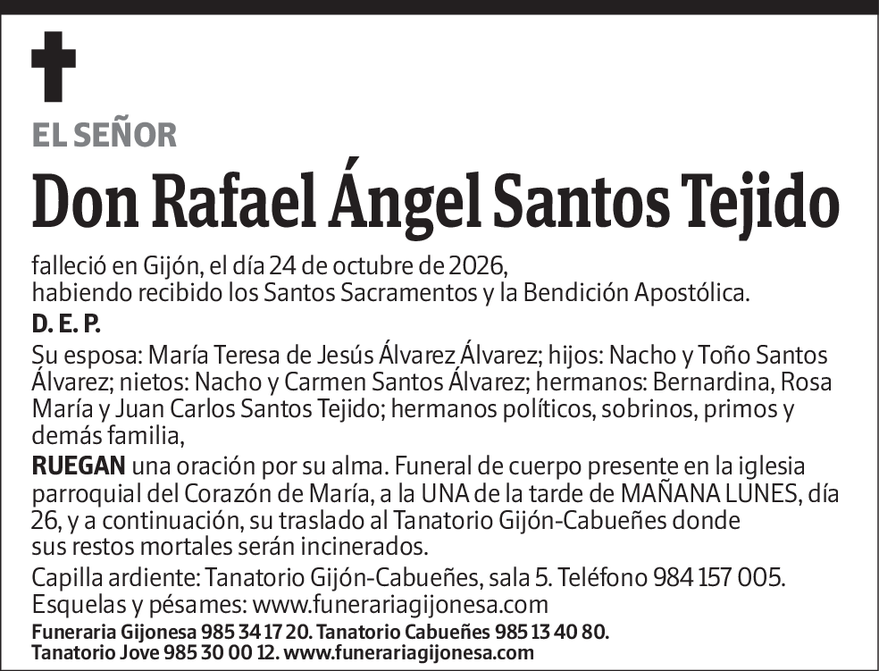 Rafael Ángel Santos Tejido
