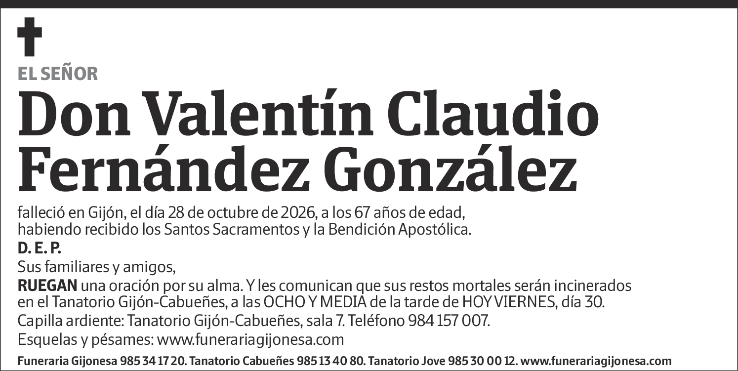 Valentín Claudio Fernández González