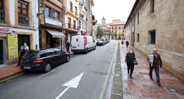 La calle Ramón y Cajal, que será peatonal a partir del lunes. / ALEX PIÑA