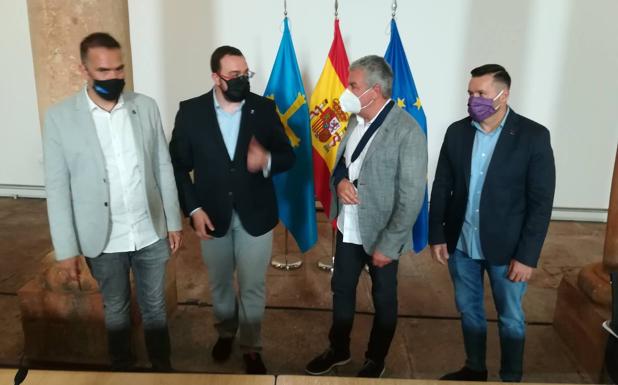 Barbón sella con la patronal y los sindicatos un gran acuerdo social para impulsar la reconstrucción económica de Asturias