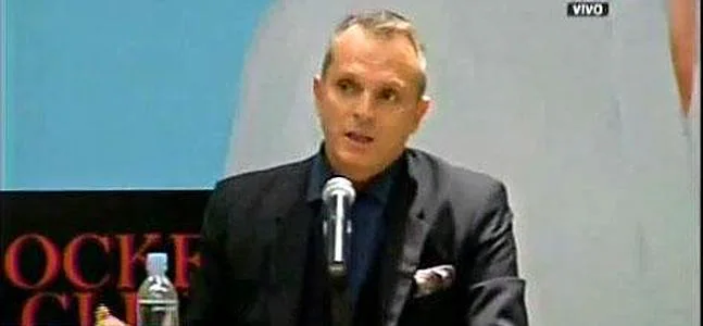 Miguel Bosé, en la rueda de prensa. /Youtube/